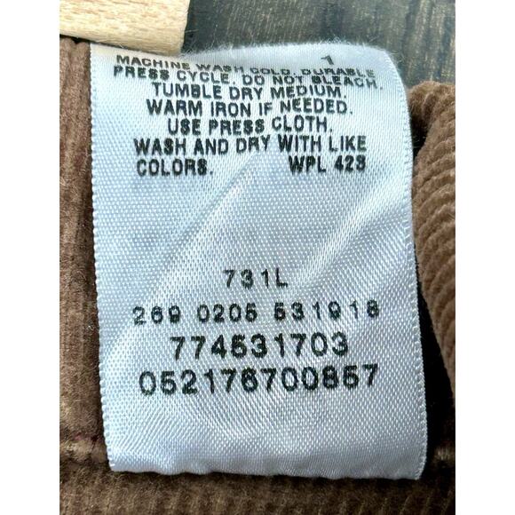 Levi’s Juniors Girls Brown Button Up Corduroy Jacket Blazer Size Large - Picture 8 of 13